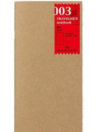 Refill 003 Blank papir • Traveler's notebook (4784713531527)