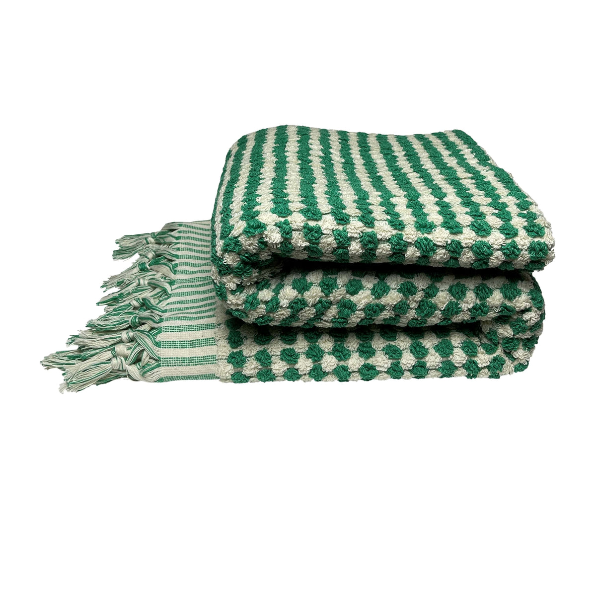 Badehåndklæde i bomuld fra Lykïa · farve grøn · produceret i Tyrkiet · Niedziella & Friends (7560581218532)