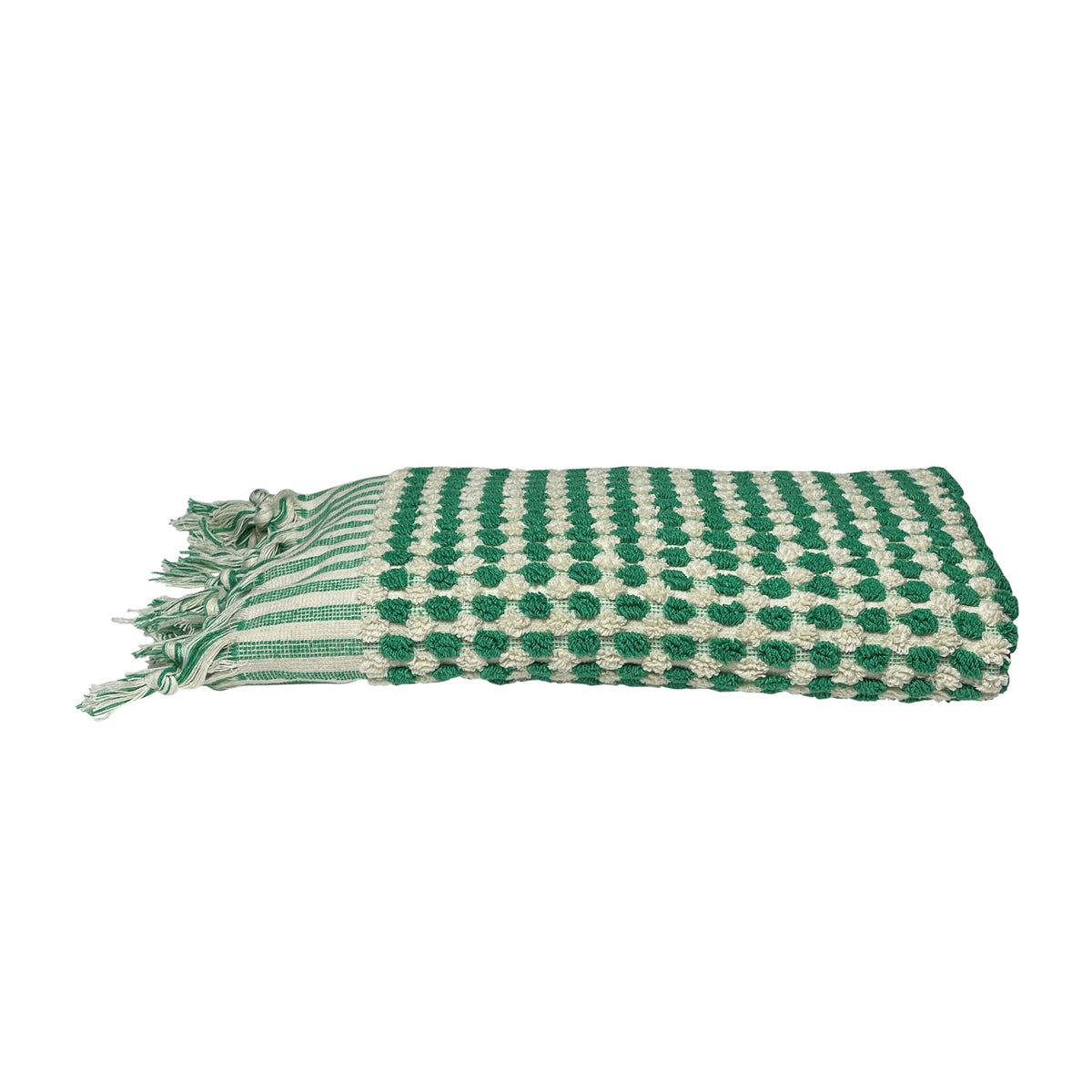Gæstehåndklæde i bomuld fra Lykïa · farve grøn · produceret i Tyrkiet · Niedziella & Friends (7560575123684)