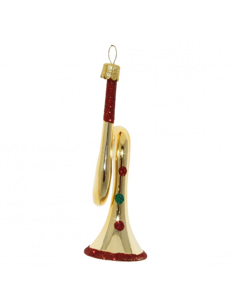 Håndlavet julekugle i glas · Trompet · Niedziella & Friends (7351575544036)